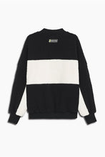 Load image into Gallery viewer, panel sherpa bomber / black + ivory
